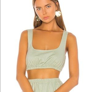 Song of Style Green Crop Top